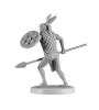 Aztec warrior holding spear